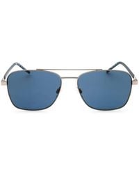 HUGO - Double-Bridge Rectangle-Frame Sunglasses - Lyst