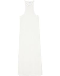 Calvin Klein - Robe en maille ajourée à coupe longue - Lyst