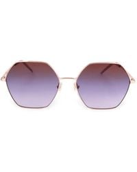 BOSS - Geometric-Frame Sunglasses - Lyst