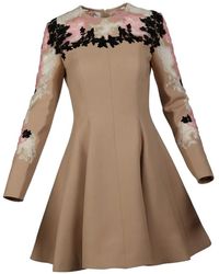 Valentino Garavani - Floral-Lace Mini Dress - Lyst