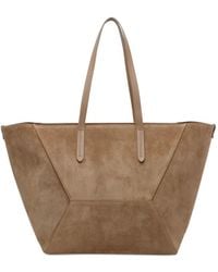 Brunello Cucinelli - Leather Shopping Bag - Lyst