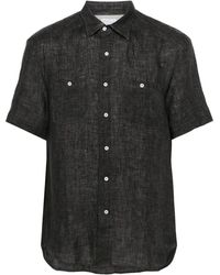 Brunello Cucinelli - Short-sleeve Linen Shirt - Lyst