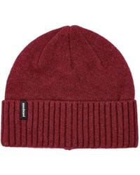 Patagonia - Ribbed-Knit Logo-Patch Beanie Hat - Lyst