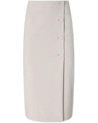 Pinko - Button-Detail Skirt - Lyst