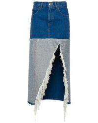 Marni - Organic Cotton Denim Skirt - Lyst