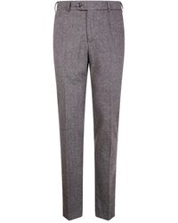 PT Torino - Herringbone-pattern Trousers - Lyst