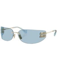 Miu Miu - Geometric-Frame Sunglasses - Lyst