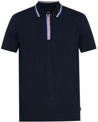 Paul Smith - Polo con ribete de rayas - Lyst