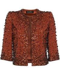 Jenny Packham - Giacca Crop Darlin Con Decorazione - Lyst