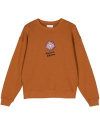Maison Kitsuné - Floating Flower Cotton Sweatshirt - Lyst