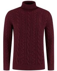 Fedeli - Cable-Knit Roll-Neck Sweater - Lyst