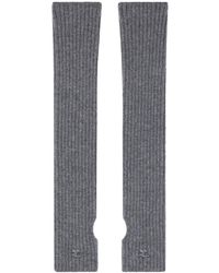 Courreges - Ribbed Wool Mittens - Lyst