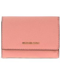 MICHAEL Michael Kors - Grained-Leather Trifold Wallet - Lyst
