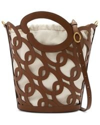 Oscar de la Renta - Beuteltasche Aus Leder - Lyst