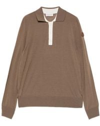 Moncler - Long-Sleeve Polo Shirt - Lyst