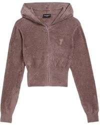 Juicy Couture - Logo-Embroidered Zip-Up Hoodie - Lyst