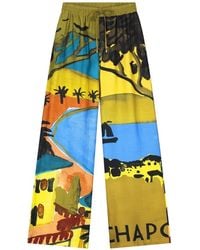 FABIENNE CHAPOT - Brent Landscape-Print Trousers - Lyst