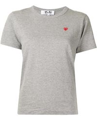 COMME DES GARÇONS PLAY - Logo-Print Cotton T-Shirt - Lyst