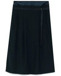 Vince - Double-Waistband D-Ring Skirt - Lyst