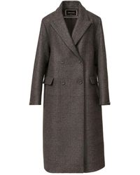 Fabiana Filippi - Checked Double-Breasted Coat - Lyst