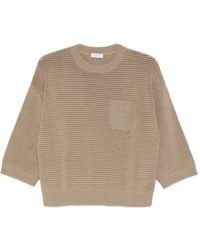 Peserico - Metallic-Detail Sweater - Lyst