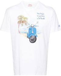 Mc2 Saint Barth - X Vespa Cotton T-shirt - Lyst