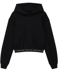 Anine Bing - Dany Cropped Hoodie - Lyst