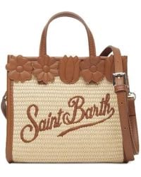 MC2 Saint Barth - Vivian Floral-Appliqué Tote Bag - Lyst
