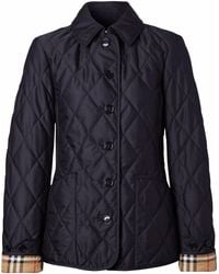 Burberry - Jacke Mit Rautensteppung - Lyst