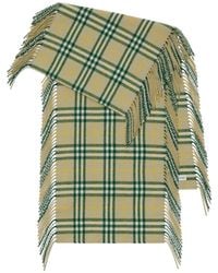 Burberry - Check-print Cashmere Scarf - Lyst