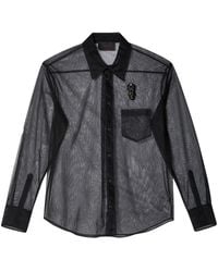 Simone Rocha - Embellished Sheer Shirt - Lyst