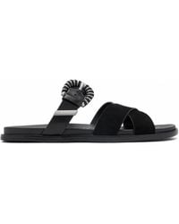 Sam Edelman - Lucy Buckle-Fastening Flat Sandals - Lyst