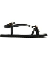 AllSaints - Tyla Eyelet-Embellished Buckled Sandals - Lyst