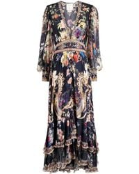 Camilla - Floral-print Silk Maxi Dress - Lyst