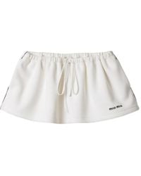 Miu Miu - Mini-Rok Van Katoenen-Jersey - Lyst
