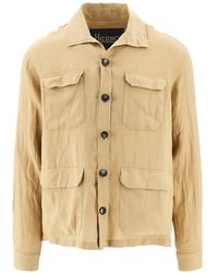 Herno - Linen Shirt Jacket - Lyst