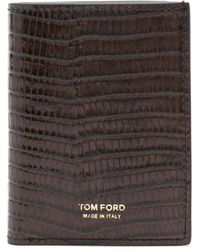 Tom Ford - Porte-cartes en cuir à design pliant - Lyst