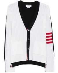 Thom Browne - Cardigan À Détails Rayés - Lyst