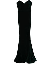 Cristallini - Enya Sweetheart Velvet Maxi Dress - Lyst