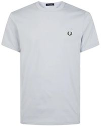 Fred Perry - Logo-Embroidered T-Shirt - Lyst