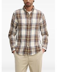 GANT - Checked Chest-Pocket Shirt - Lyst
