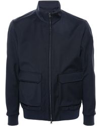 Herno - Veste Bomber En Laine Vierge - Lyst