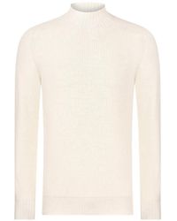 Gran Sasso - Ribbed-Knit High-Neck Sweater - Lyst