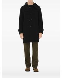 Burberry - Hooded Wool Twill Coat - Lyst