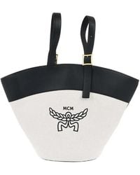 MCM - Himmel Logo-Print Buckle-Detail Tote Bag - Lyst
