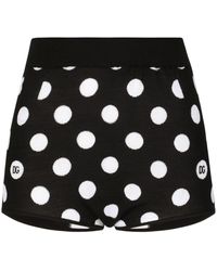 Dolce & Gabbana - Polka Dot-pattern High-waisted Shorts - Lyst