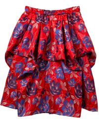 Comme des Garçons - Floral Print Midi Skirt - Lyst