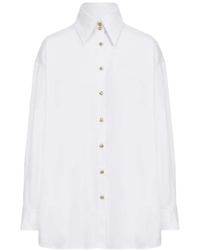Violante Nessi - Dadamaino Geometric-Button Oversized Shirt - Lyst