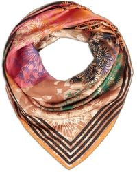 Lancel - Quadri Feux D'Artifice-Motif Scarf - Lyst