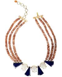 Bounkit - Collar con lapislázuli y piedra de luna - Lyst